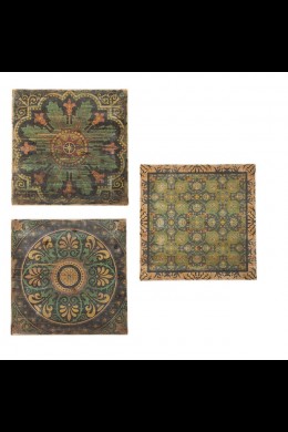 SET OF 3 TAPESTRY INSPIRED WOOD PANELS [901372]